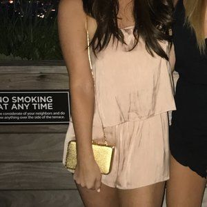 HONEY PUNCH - Nude Strapless Romper - Small